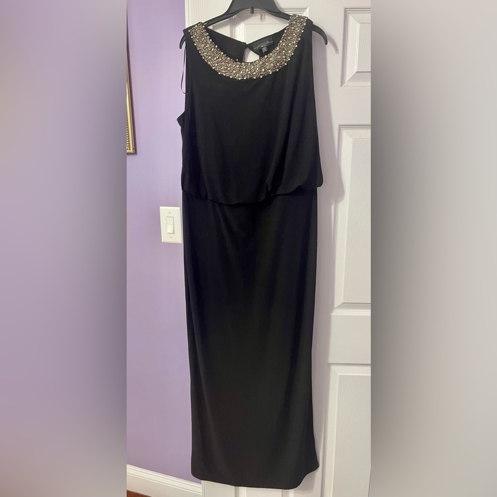 R & M Richard’s navy with beads dress